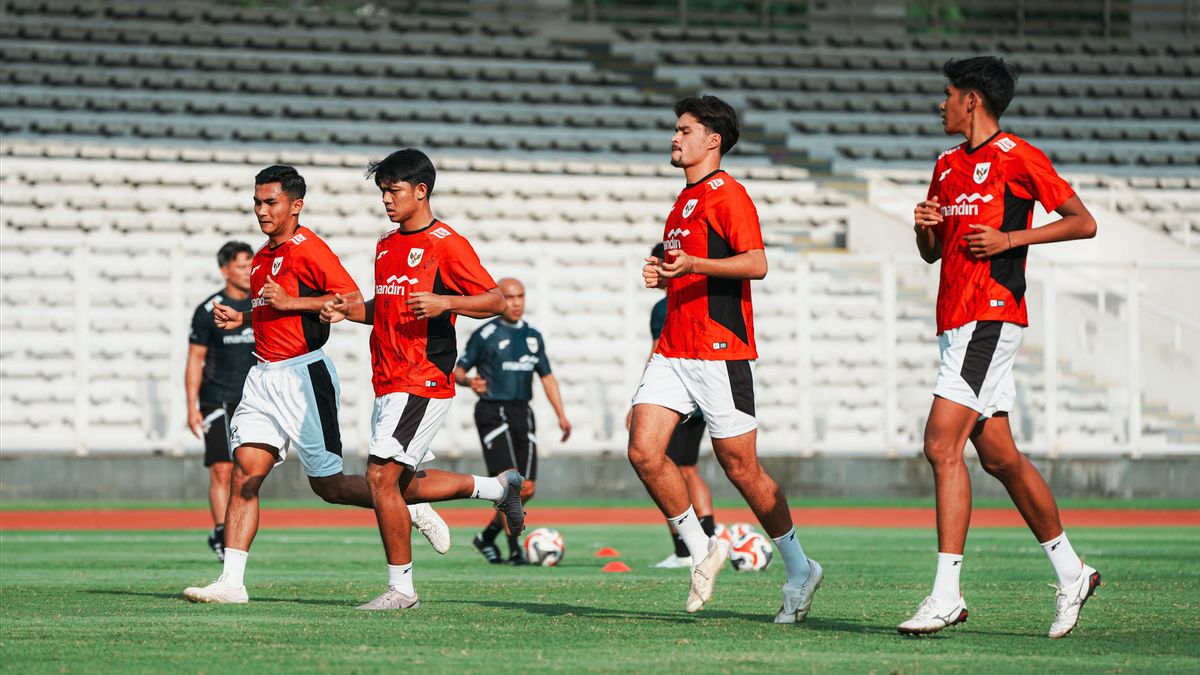 Latihan Timnas Indonesia U-23 jelang Piala AFF 2025