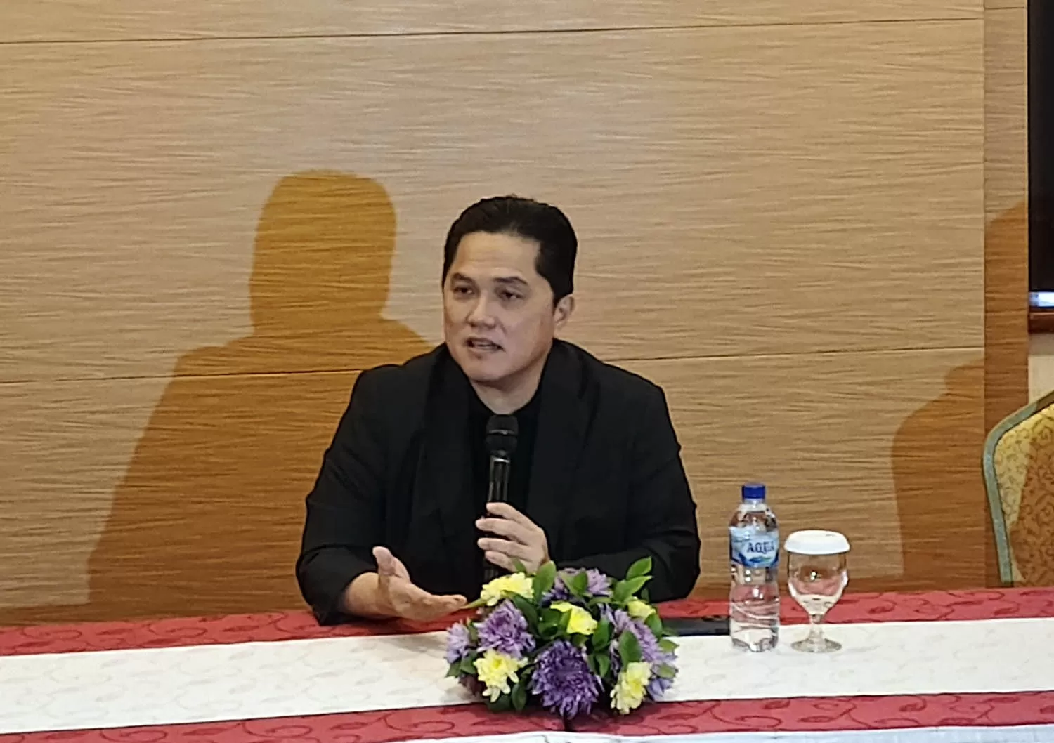 Erick Thohir konferensi pers soal kualitas Liga Indonesia